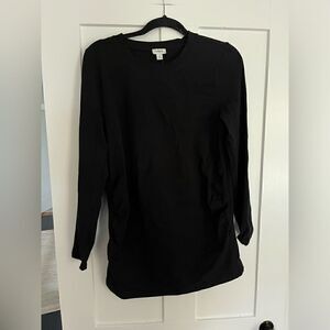 J. Crew NWT Basic Black Long Sleeve Maternity T-shirt medium